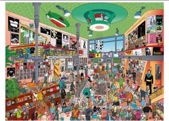 1,500 Piece Jigsaw Puzzle by Heye - Record Shop