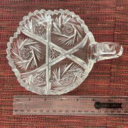 Antique American Brilliant Period (ABP) Hand Cut Nappy Dish 