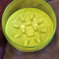 Green Slow Feeder Dog Bowl 