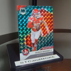 2021 Panini Mosaic - Super Bowl MVPs Mosaic Green Prizm #288 Patrick Mahomes II
