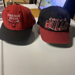 Vintage 90’s Chicago Bulls Snapback Hat Bundle