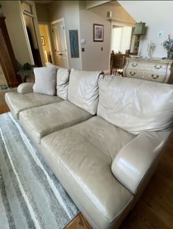 Real leather couch