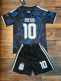Youth Kid Size Messi 10 Argentina Soccer Set for 3-11 years