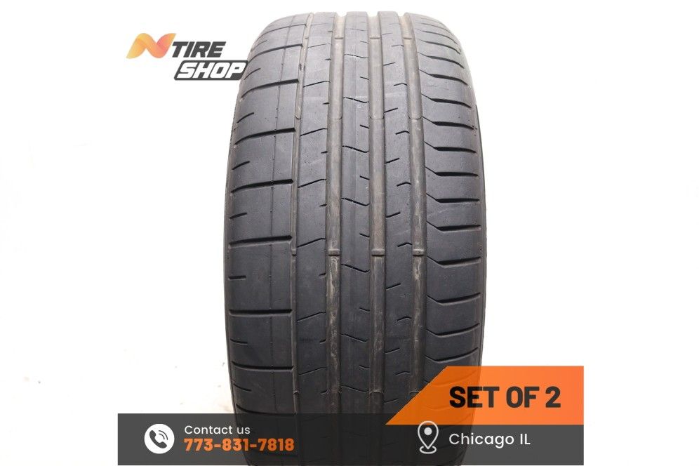 Set of 2 Used 8.5/32 Summer 235/35ZR20 88Y Pirelli P Zero PZ4 N1