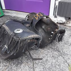 leather saddle bags for motorcycle