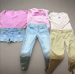 Girls Clothes Lot Size 10 (6 Pcs) Jordan, Cat & Jack, Art Class, Old Navy