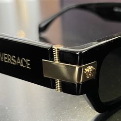 Brand New Black Versace Sunglasses With Case