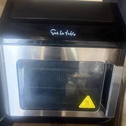 Chrome & Black  Air Fryer Oven 