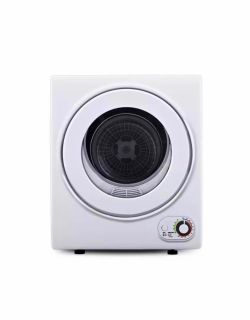 1.6 cu. ft. Vented Portable Clothes Dryer in White, Compact Dryer Machine for Dorm, 19.5 in. W, 23.6 in. H