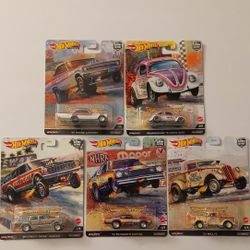 Hot Wheels Premium Car Culture Drag Strip Set Of 5 Chase Not Included 
