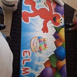 Happy Birthday Elmo Banner 