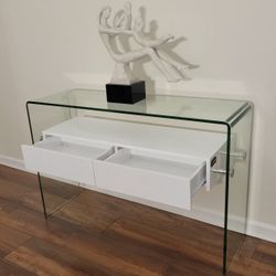 Modern Luxury Glass Console Table 