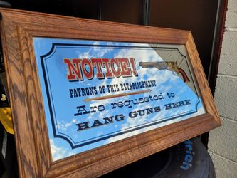 Bar Sign, Man Cave Mirror Vintage