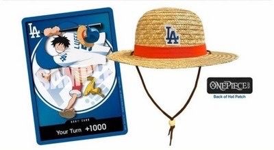 Dodgers one piece card with hat