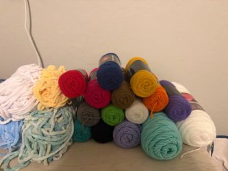 Large Mixed Yarn Lot – Assorted Colors, Weights & Textures