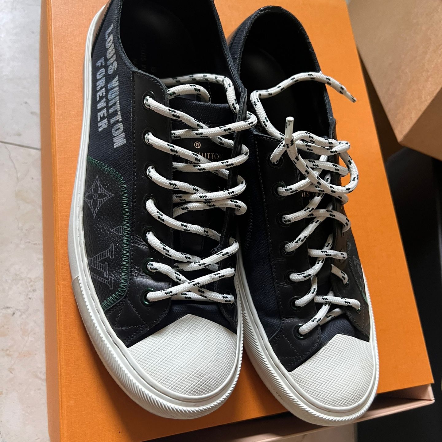 Original louis vuitton tennis shoes for men size 8.5 for Sale in Lincoln  Acres, CA - OfferUp