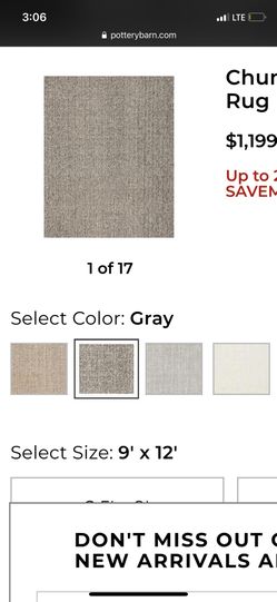 Pottery barn rug