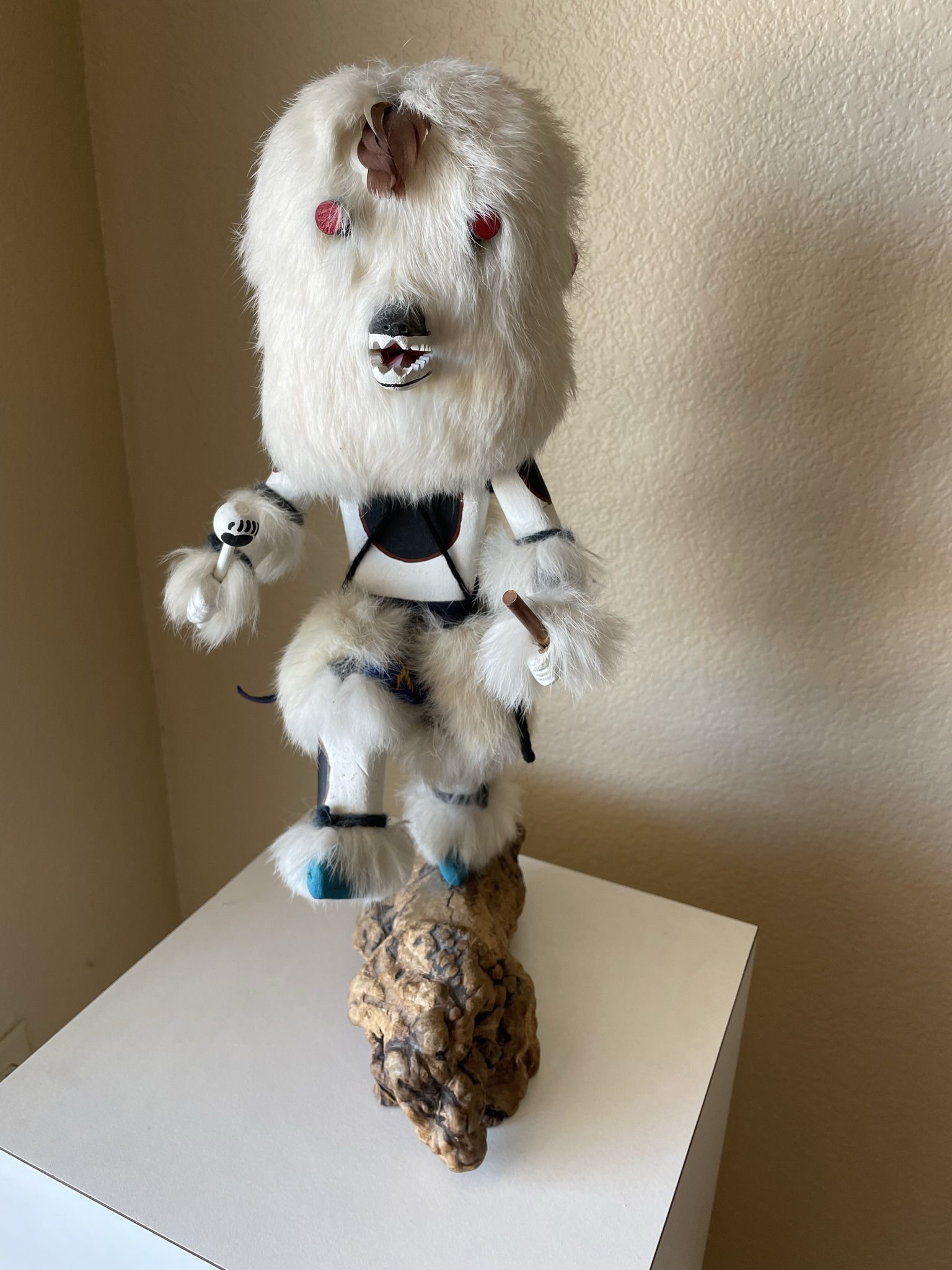 Old Traditional Style Hopi White Bear Kachina