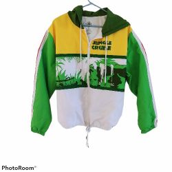 Disney Parks Magic Kingdom Jungle Cruise Windbreaker Jacket Adult 1X.  