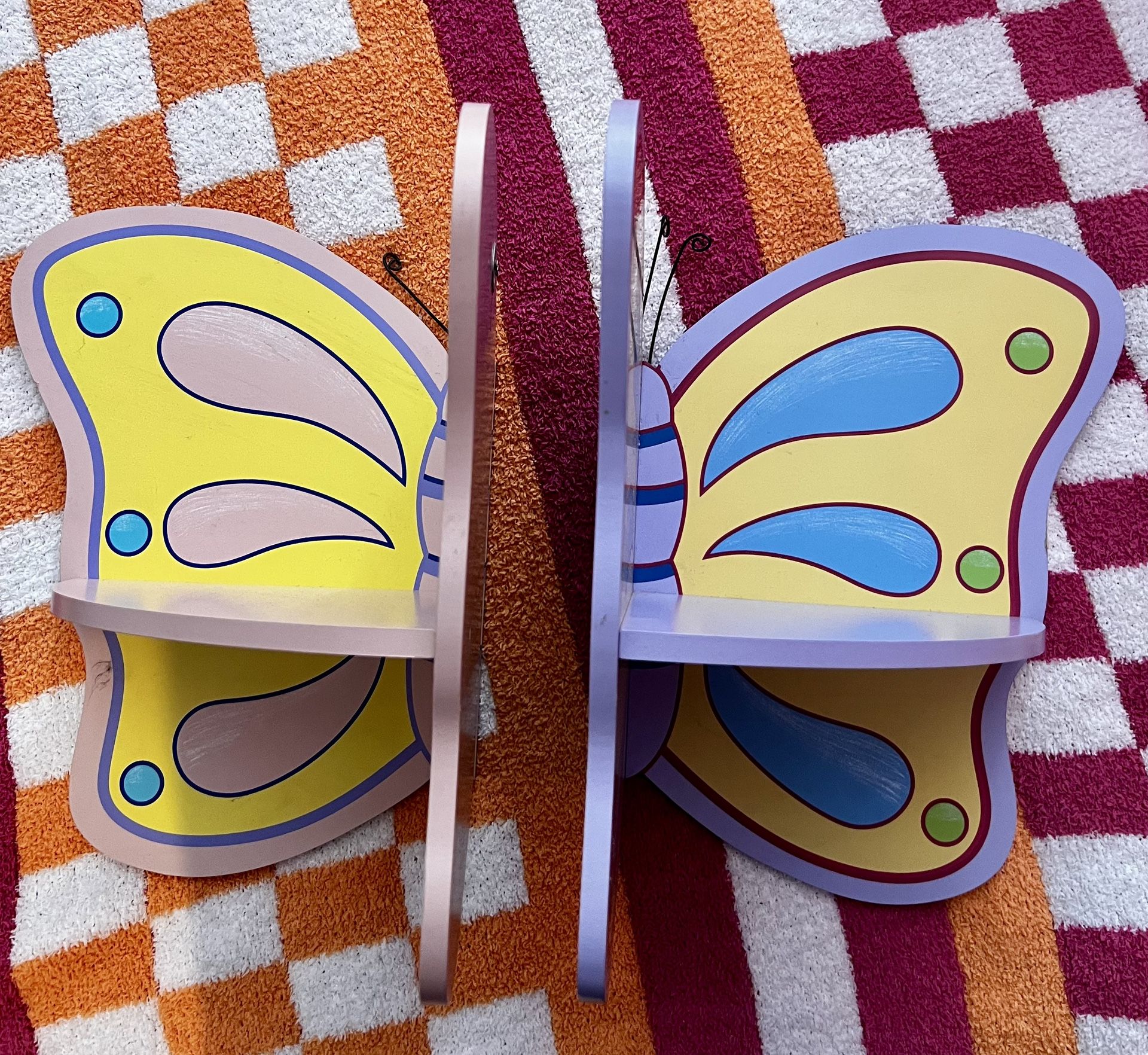 2 Lilian Vernon Butterfly Wall Shelf’s