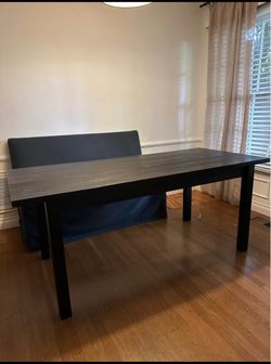 wooden dining table