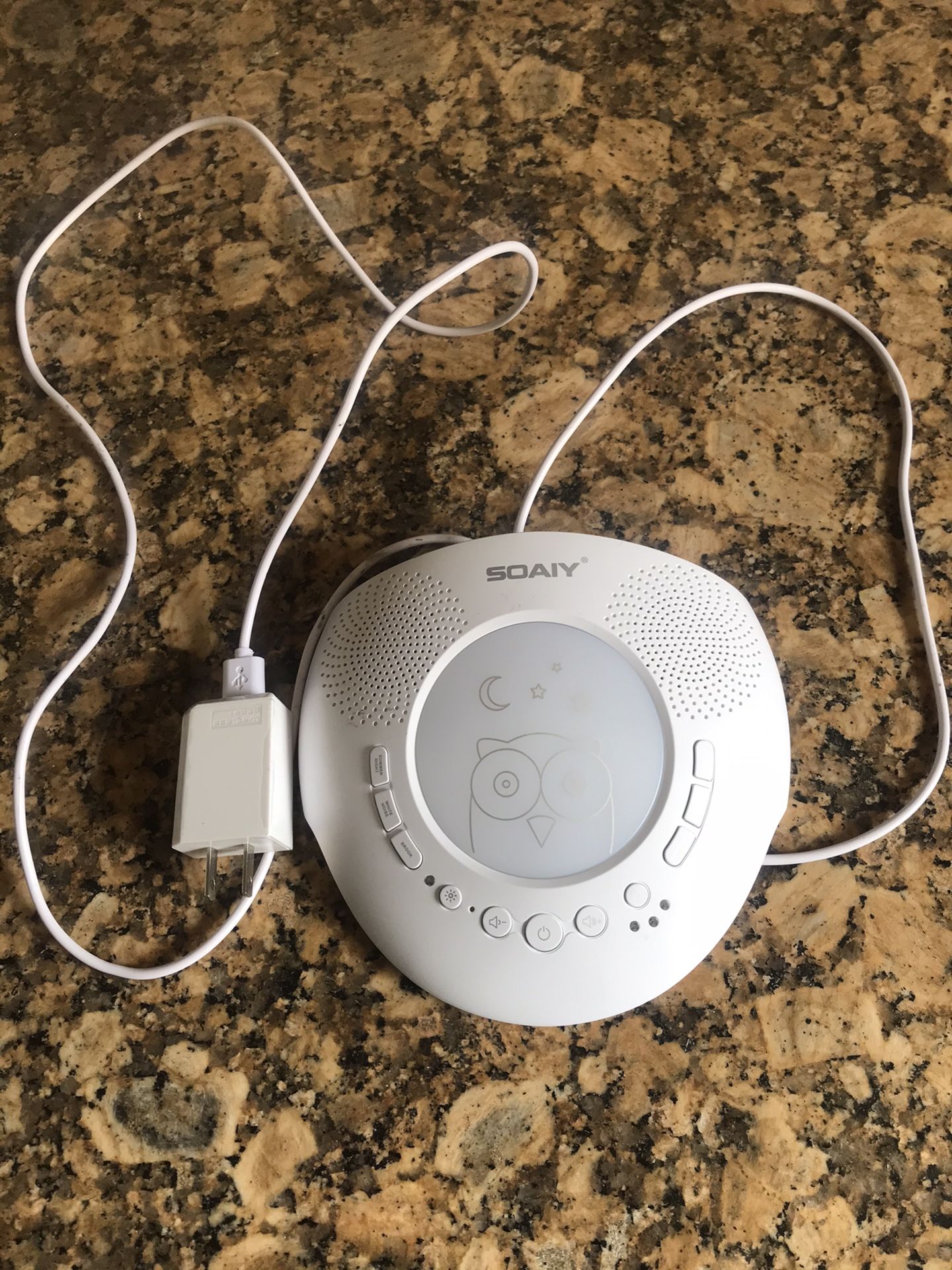 Sound machine with night light