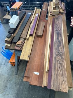 Exotic Lumber Lot. Ebony, Zebra, African Paduk and more woods