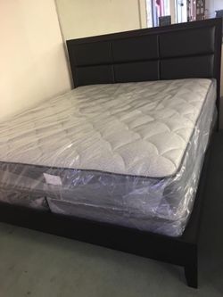 BRAND NEW CALKING BED FRAME WITH NEW MATTRESS WILL DELIVER AND SET UP