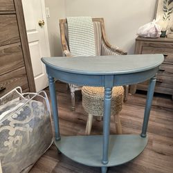 Aqua Wood Sofa/ Entry Table 