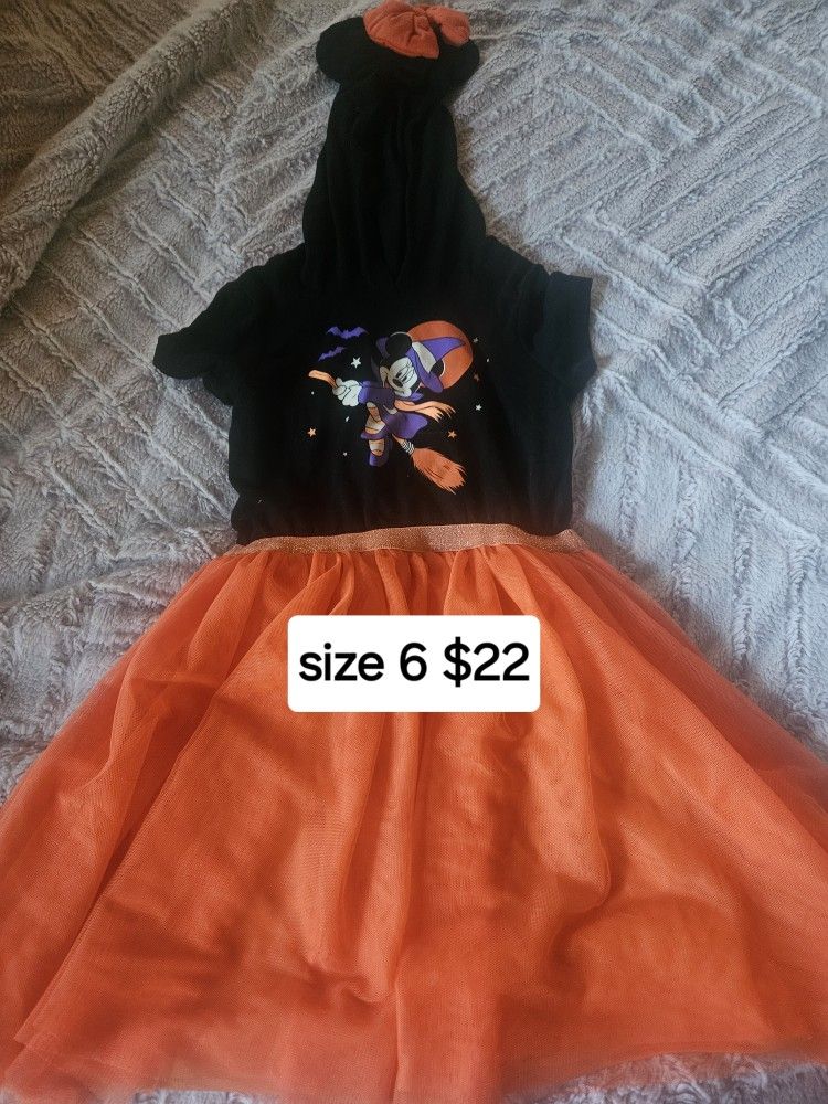 Mickey Mouse Halloween Dress Size 6