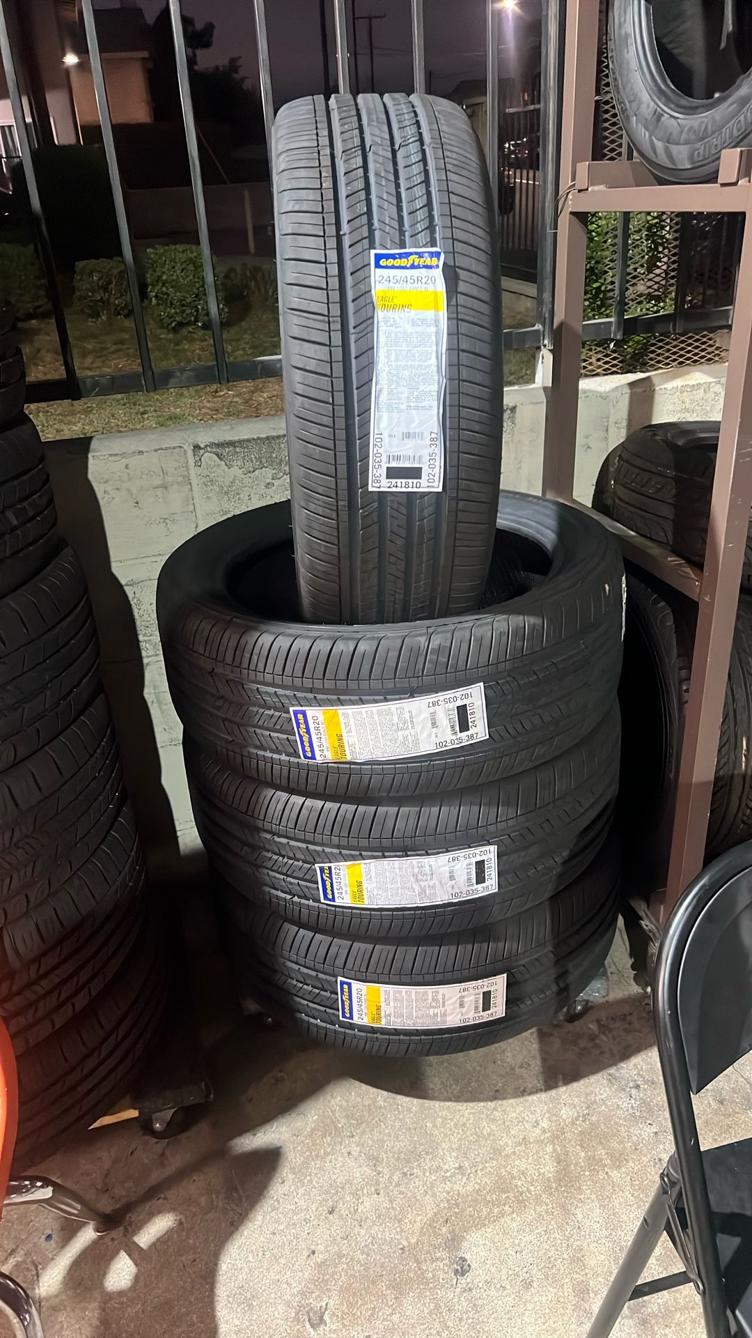 245/45/20 Goodyear New Tires Set Of 4 Installed And Balanced Set De 4 Llantas Instaladas Y Balanceadas