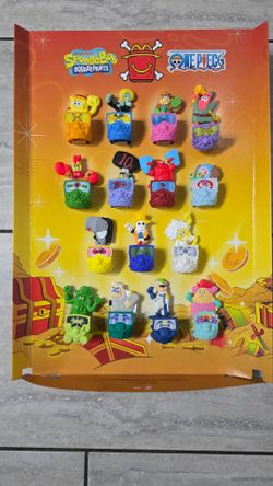 McDonald's SpongeBob x One Piece Happy Meal Toy Set