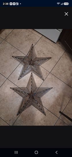 2ft by 2 ft metal stars