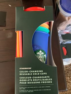 Starbucks Colored reusable cups