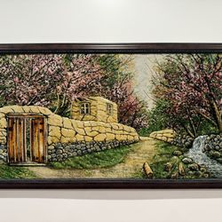 Hand Made Spring Garden Alley Persian Rug Frame 