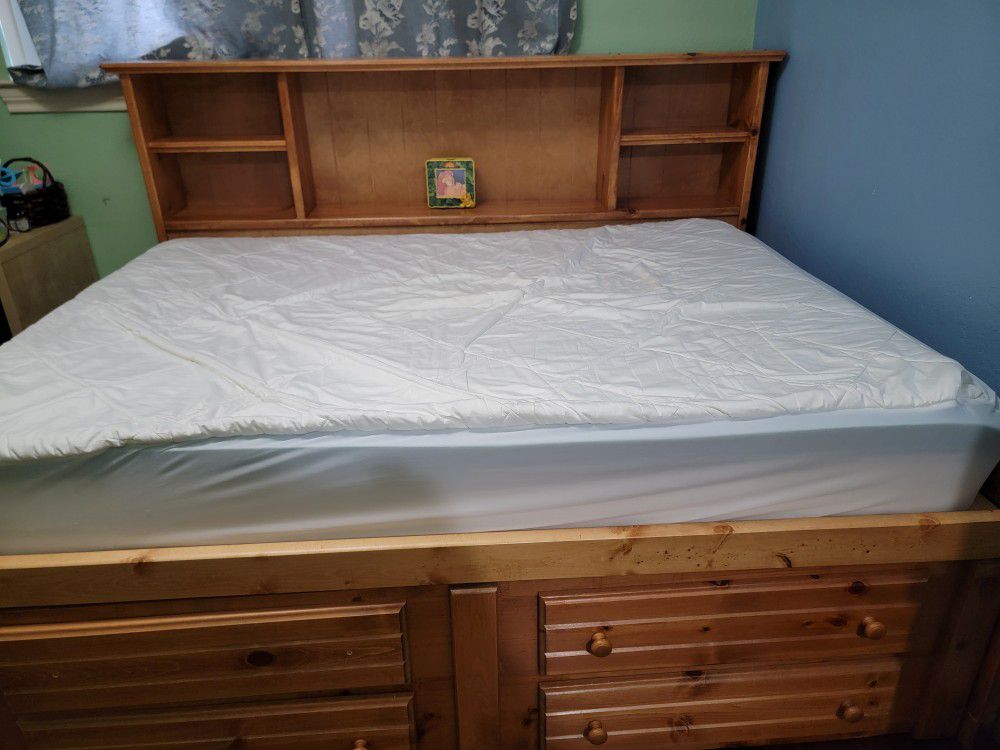 Full Bed Frame With Full Matress 
