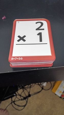 Multiplication Math Flash Cards Set