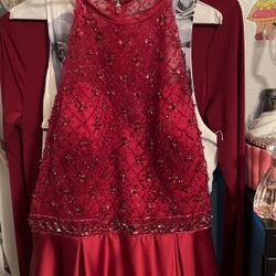 Burgundy Dress