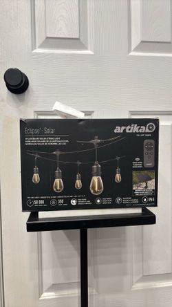 Artika Eclipse solar 42ft 20 led bulbs matte black