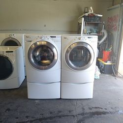 Frontload Whirlpool washer and Electric dryer can deliver