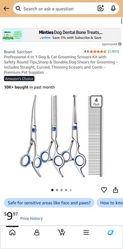 4 pcs Dog scissors