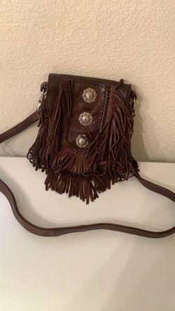 Fringed Leather Purse