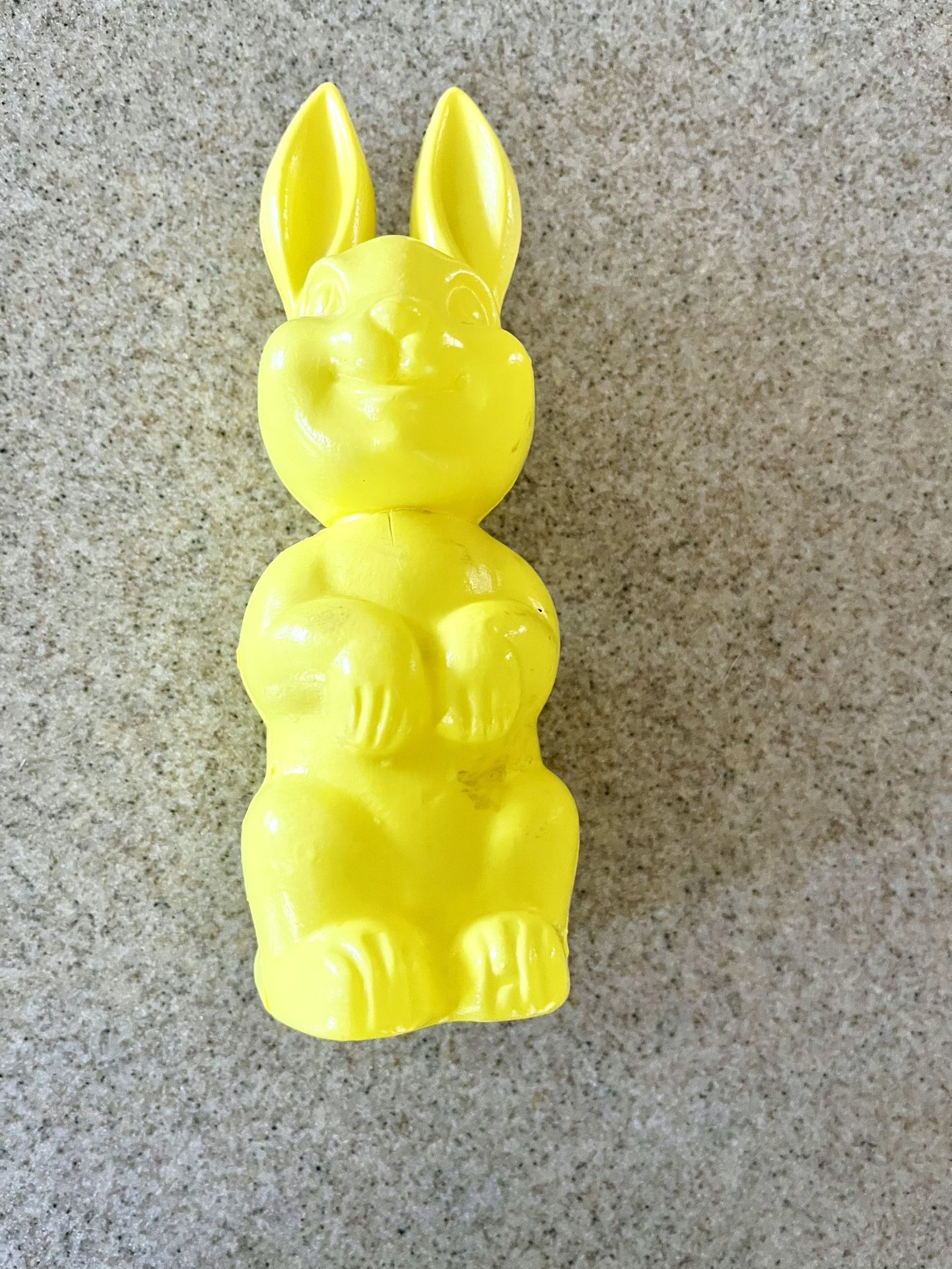 Vintage plastic bunny, candy holder