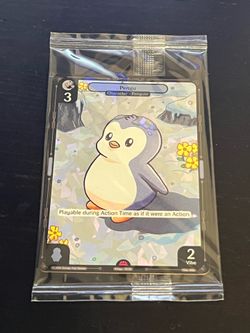 Vibes TCG Birb & Pengu Promo Card - Pengu Arctic Foil 10/25 - Pudgy Penguins