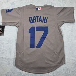 Kids Dodgers Shohei Ohtani #17 Road Jersey Size Medium