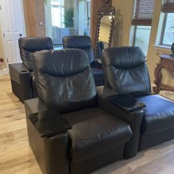 4 Recliner Movie Chairs 