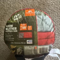 (2) Ozark Trail 50 F Warm Weather Rectangular Sleeping Bag