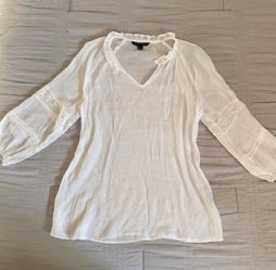 Women white blouse size S