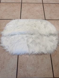 Bedroom white rug