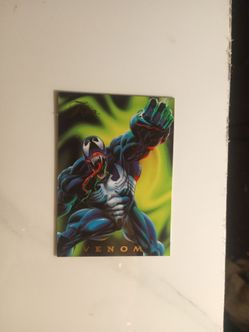 Venom Marvel Flair Trading Card Power Blast #7 of 18